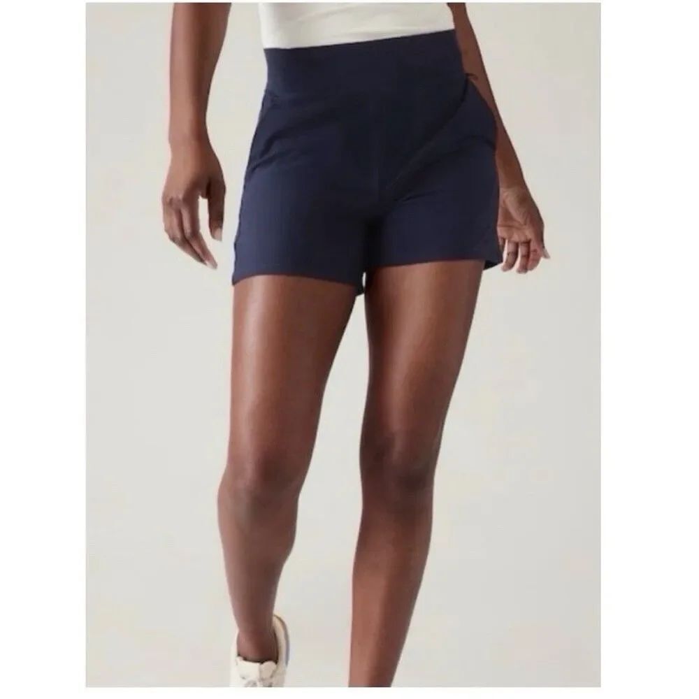 Athleta Brooklyn Short Navy Blue NWT Plus Size 22 Lightweight Travel Active 4”